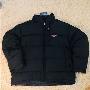 Black Shell Puffer Coat